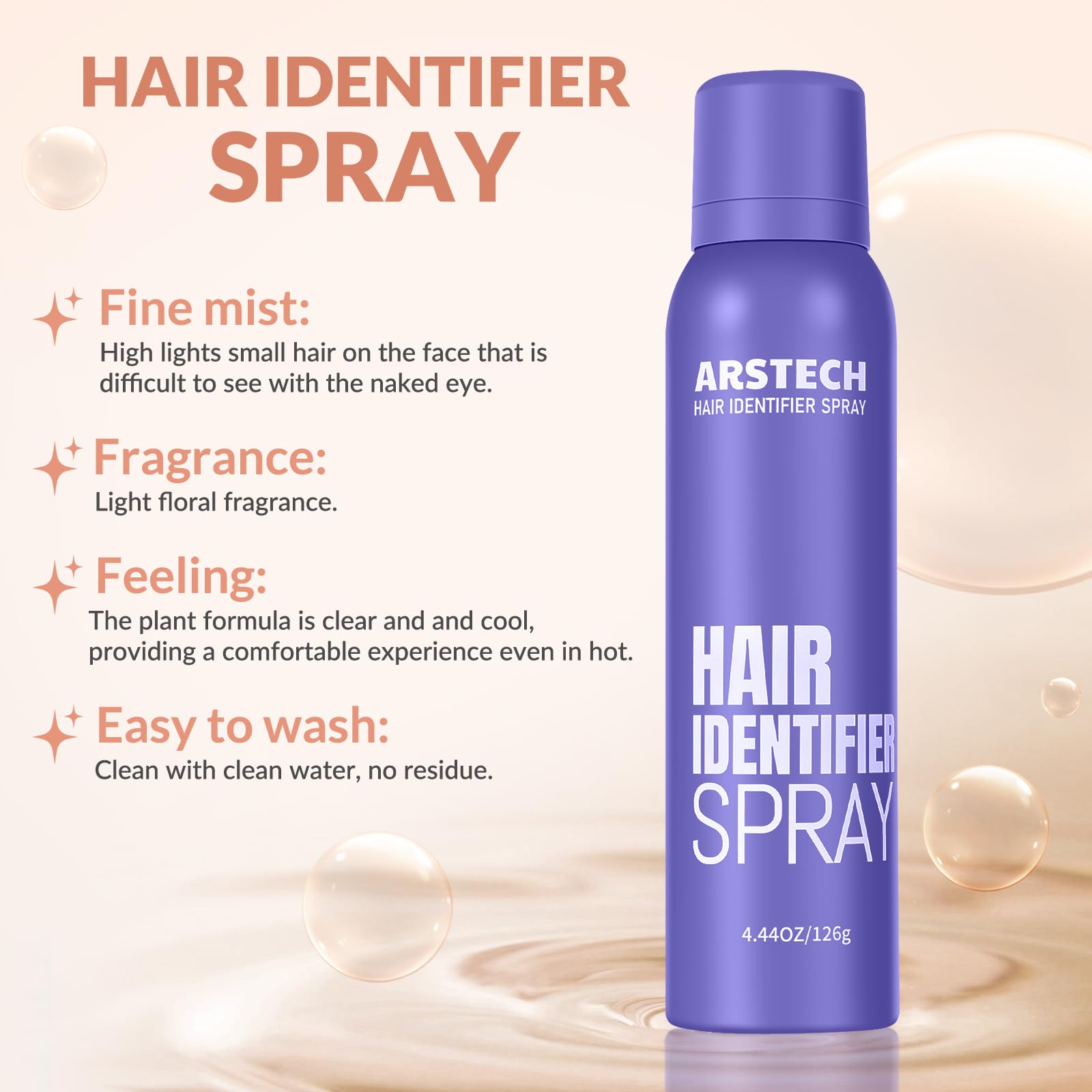 Arstech Dermaplaning Spray shows exfoliation and skin refreshment during use.