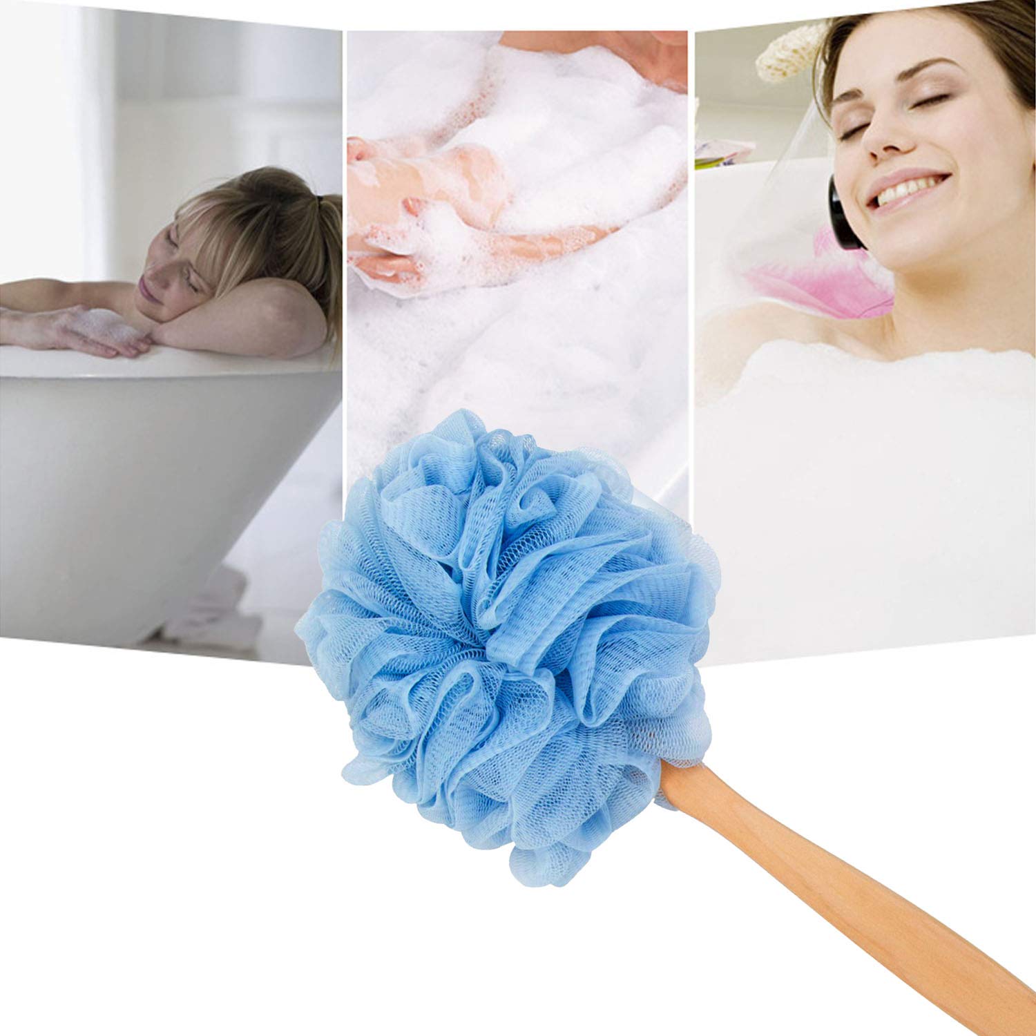 Arswin nylon malla lufa ducha genera abundante espuma para una ducha agradable.