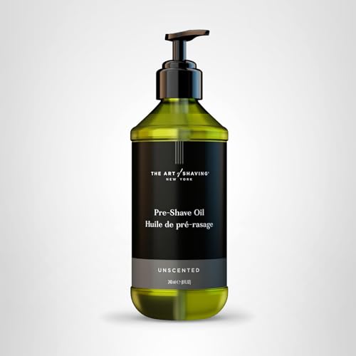 The Art Of Shaving unscented pre-shave oil paired with other products for a complete routine.