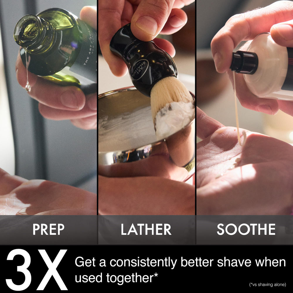 The Art of Shaving Unscented Pre-Shave Oil softens beard for easier shave.