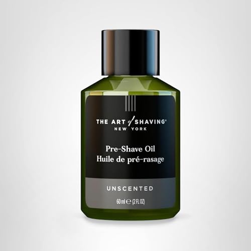 The Art of Shaving Unscented Pre-Shave Oil combines botanicals and essential oils for comfort.