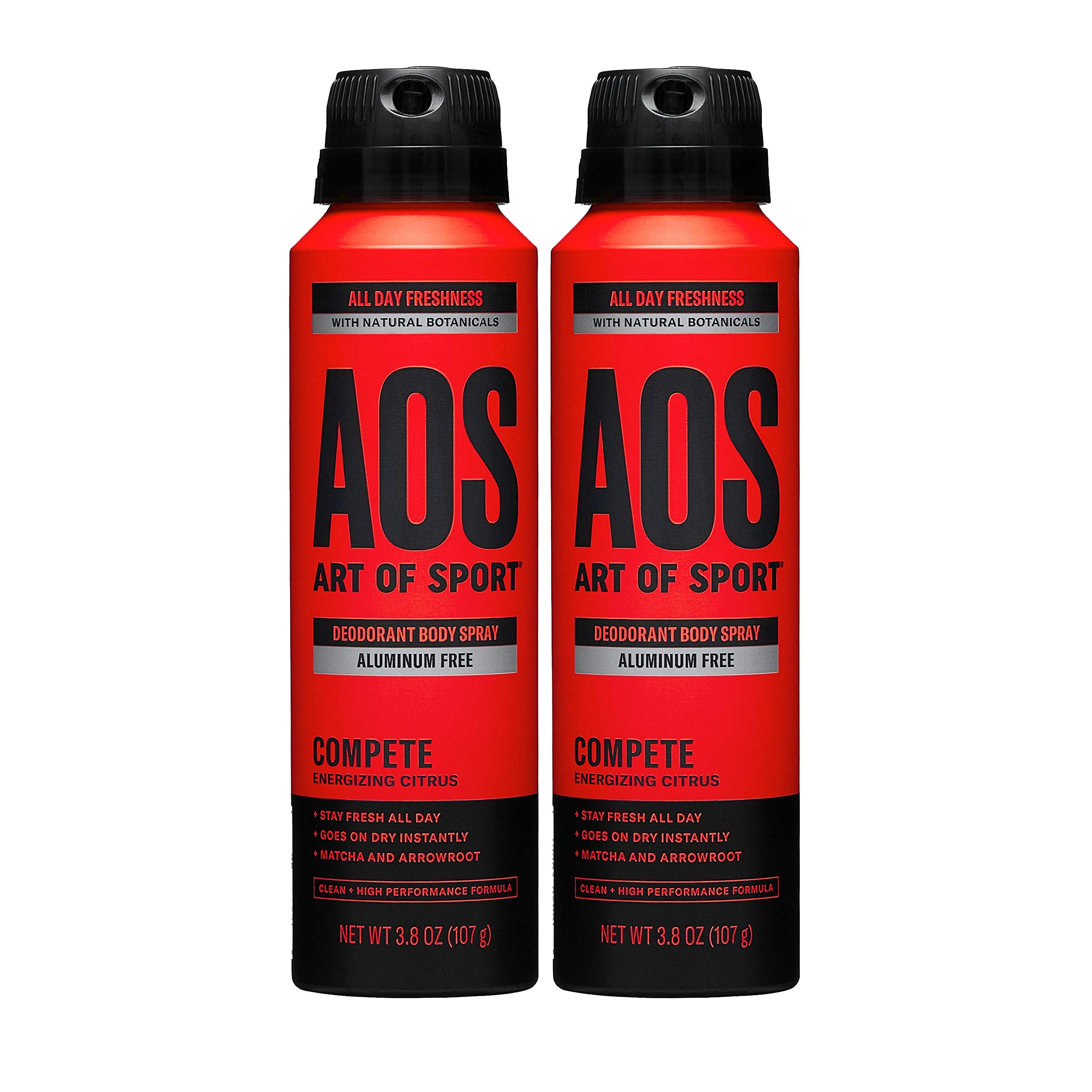 Art of Sport Compete scent bottle highlighting citrus freshness for daily athletic use.