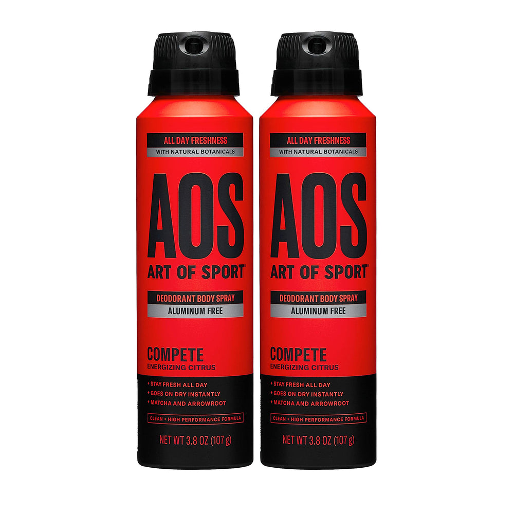 Art of Sport Compete scent bottle highlighting citrus freshness for daily athletic use.