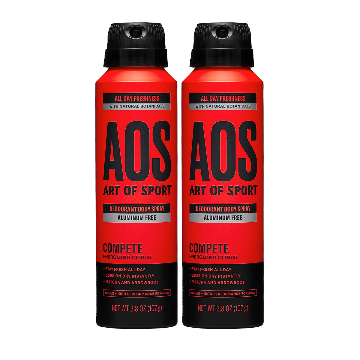 Art of Sport Compete scent bottle highlighting citrus freshness for daily athletic use.