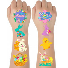 Tatuaje temporal ArtCreativity conejo de Pascua, ideal para fiestas infantiles y manualidades.