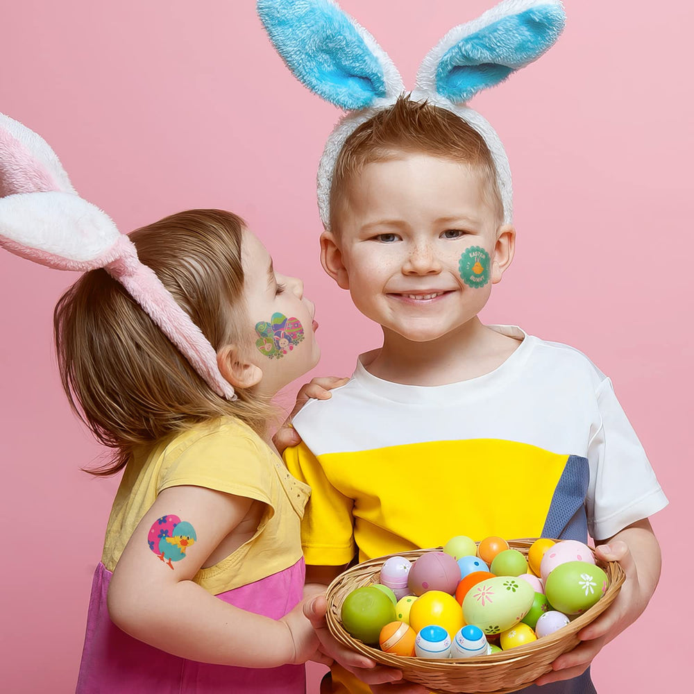 ArtCreativity tatuajes Pascua, duración de 5 días: entretenimiento suave para niños.