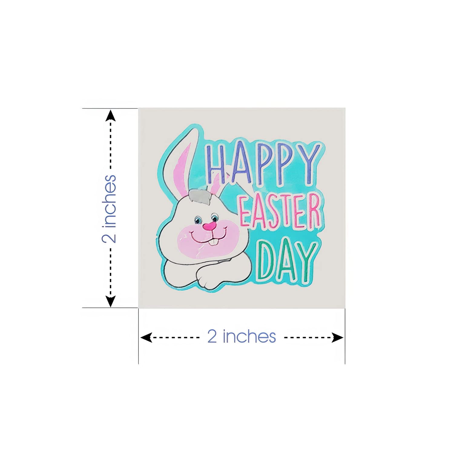 ArtCreativity tatuajes Pascua, frase Feliz Pascua: fácil de aplicar y quitar.
