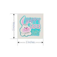 ArtCreativity tatuajes Pascua, frase Feliz Pascua: fácil de aplicar y quitar.
