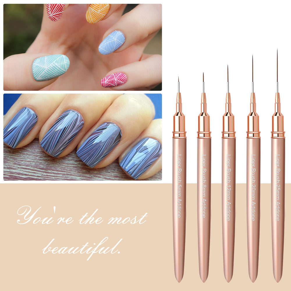 Artdone copper ferrule construction ensures durability and secure brush hair.