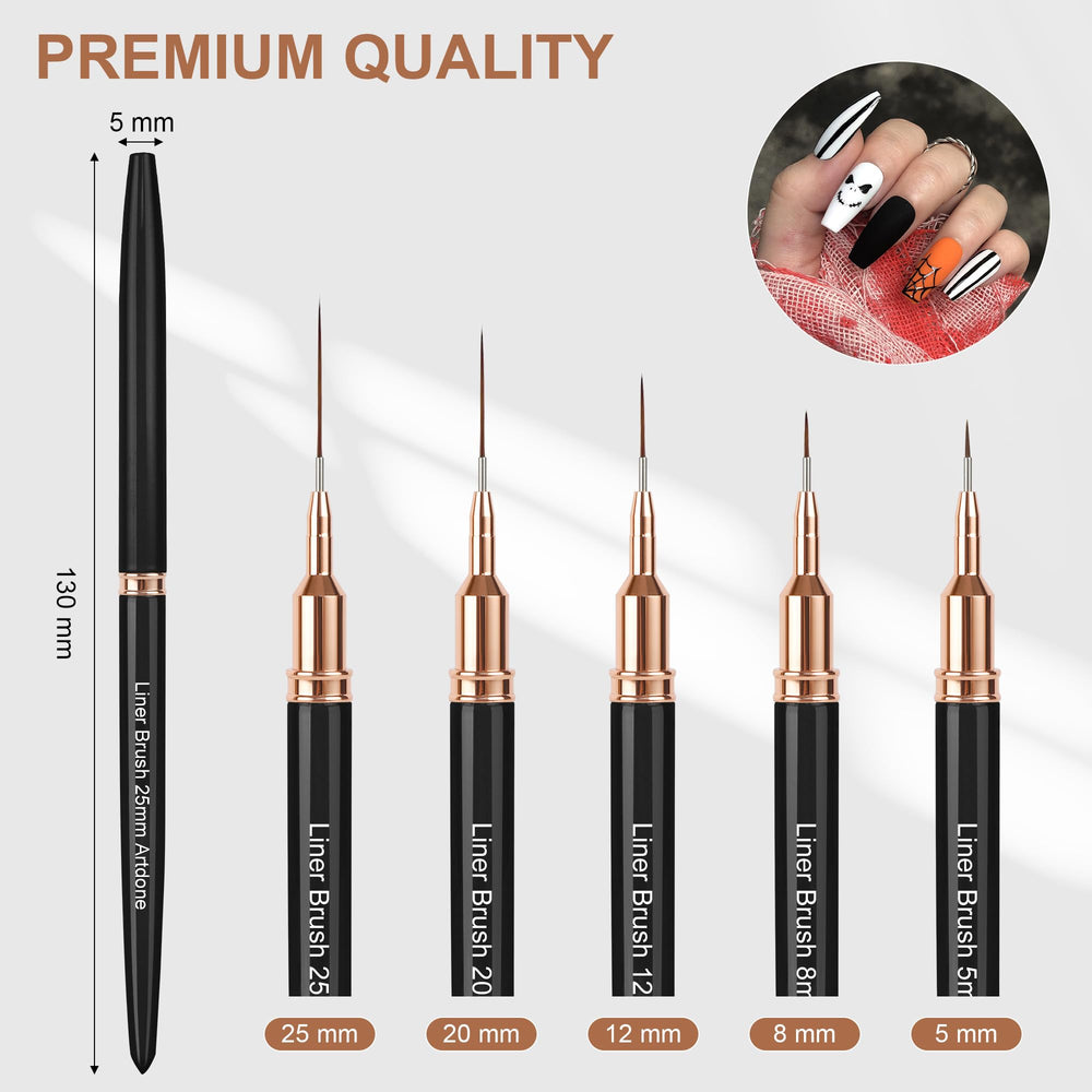 Artdone easy-grip handles provide comfortable control for long nail art sessions.