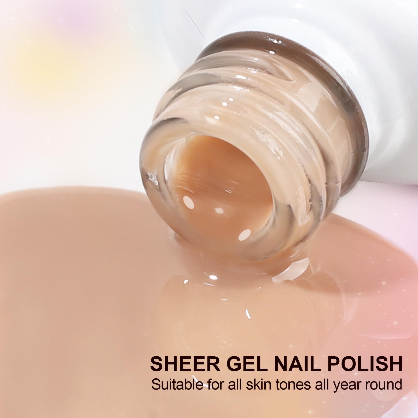 Artdone gel jelly rosa translúcido para look discreto y elegante.