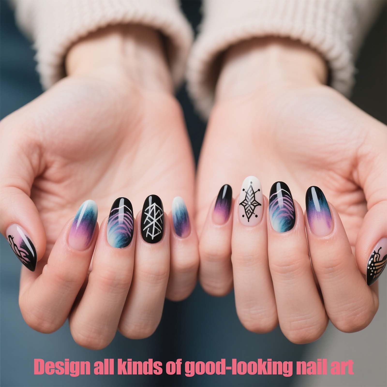Artdone color palette helps tidy color mixing for gel polish