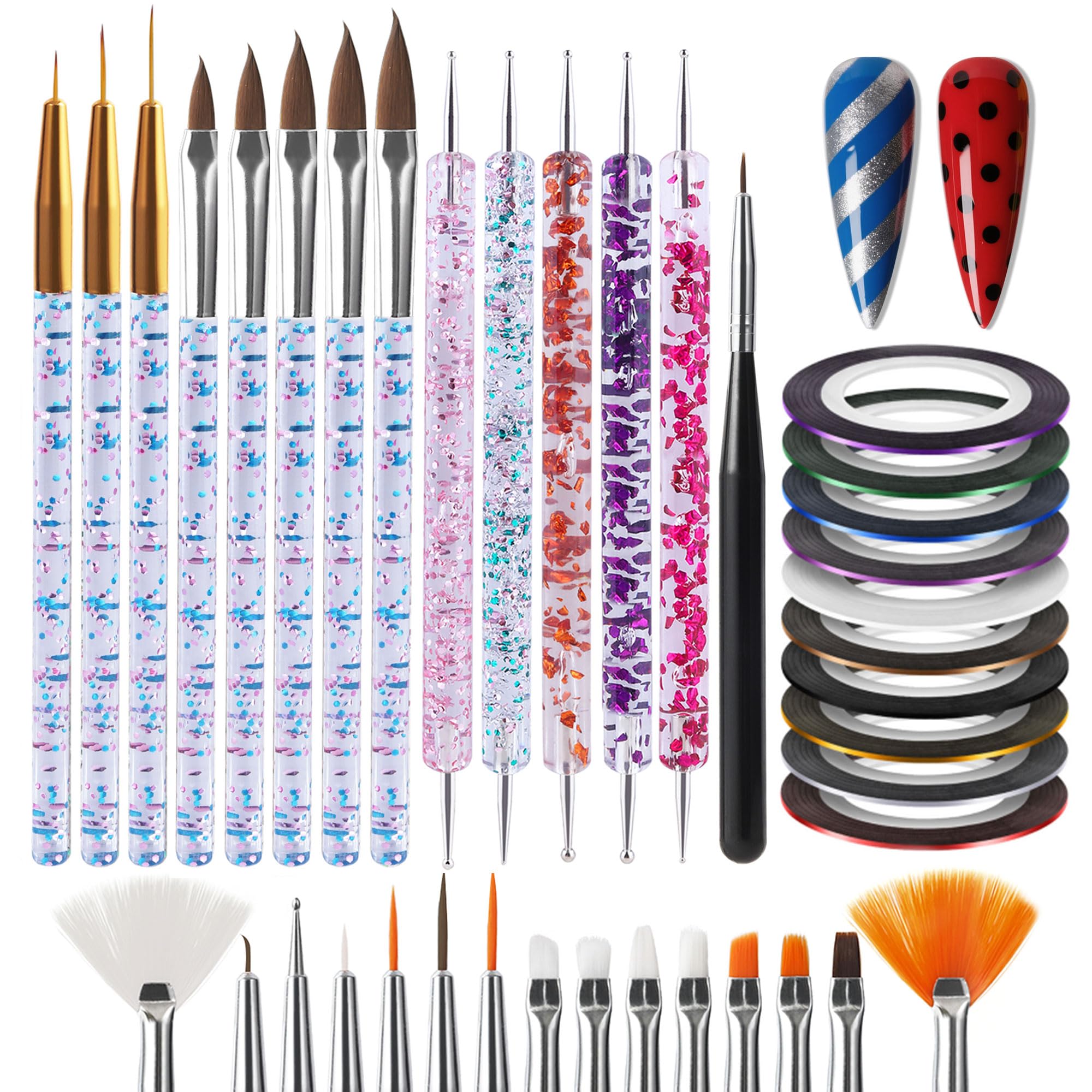 Artdone nail-striping-tape-lines-kit for precise gel art
