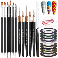 Artdone nail striping tape kit with color lines for precise nail art accents