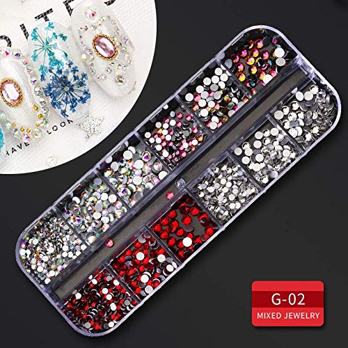 Artdone perlas coloreadas para acentos vivos en nail art.