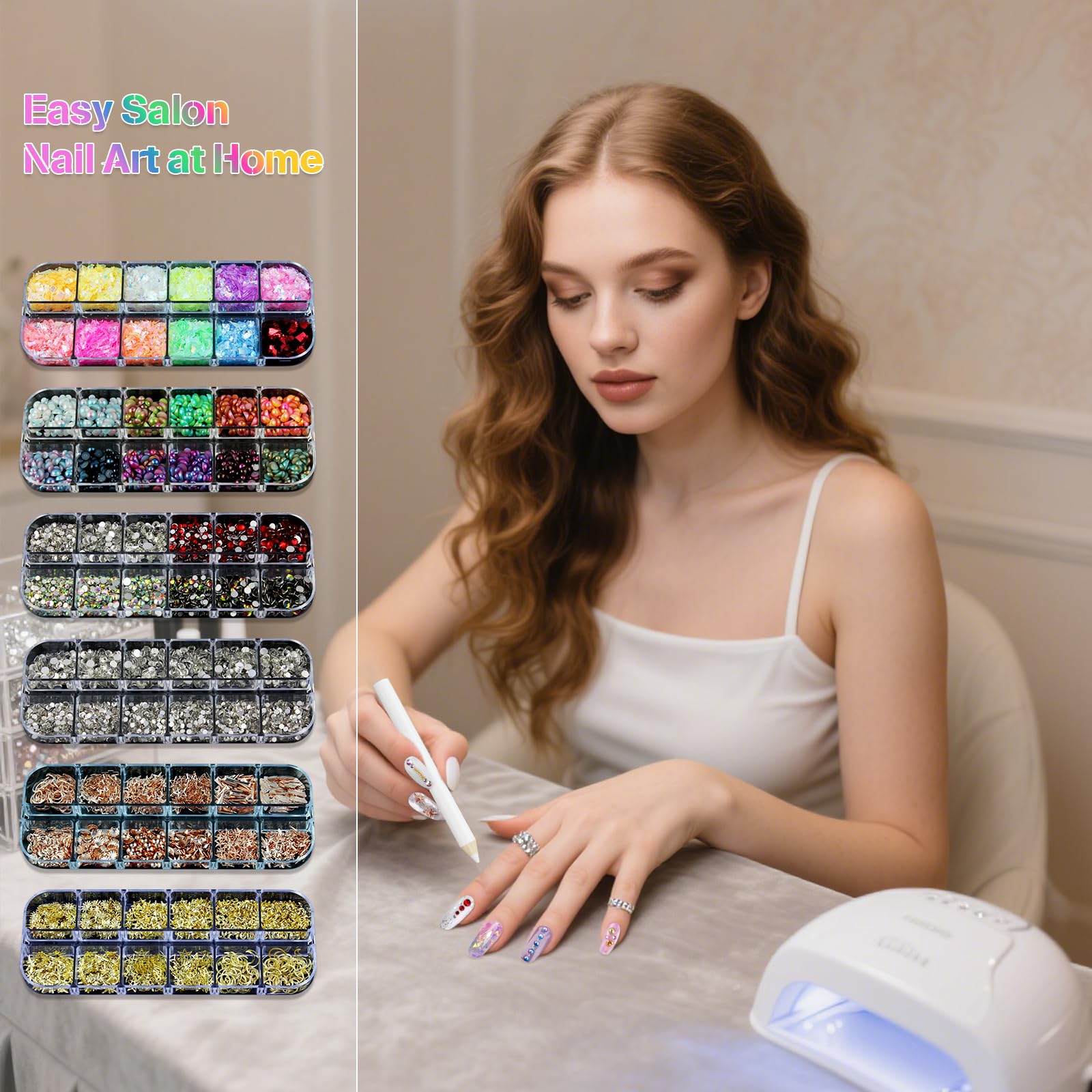 Artdone six-box collection of gems and 3D charms adds sparkle to manicures