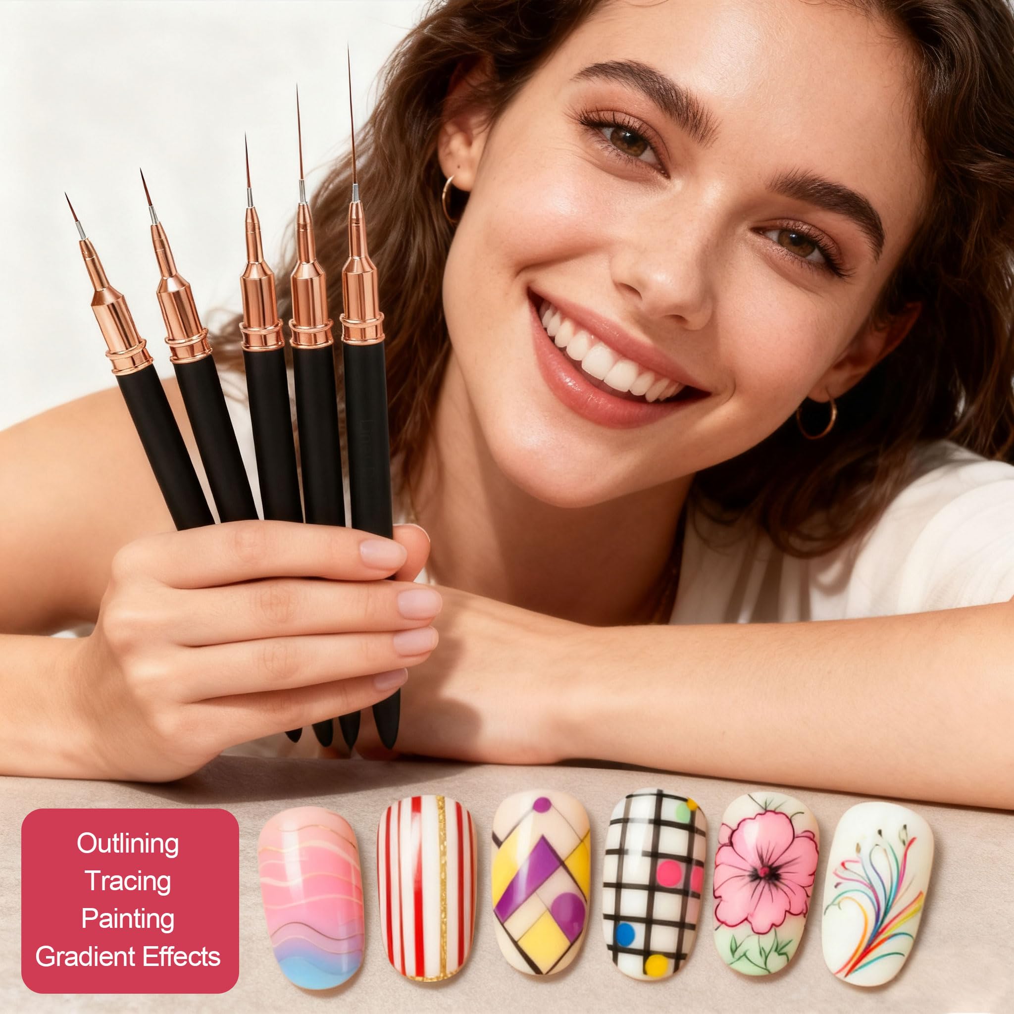 Artdone tweezer, penholder, and palette organize tools for efficient at-home nail art