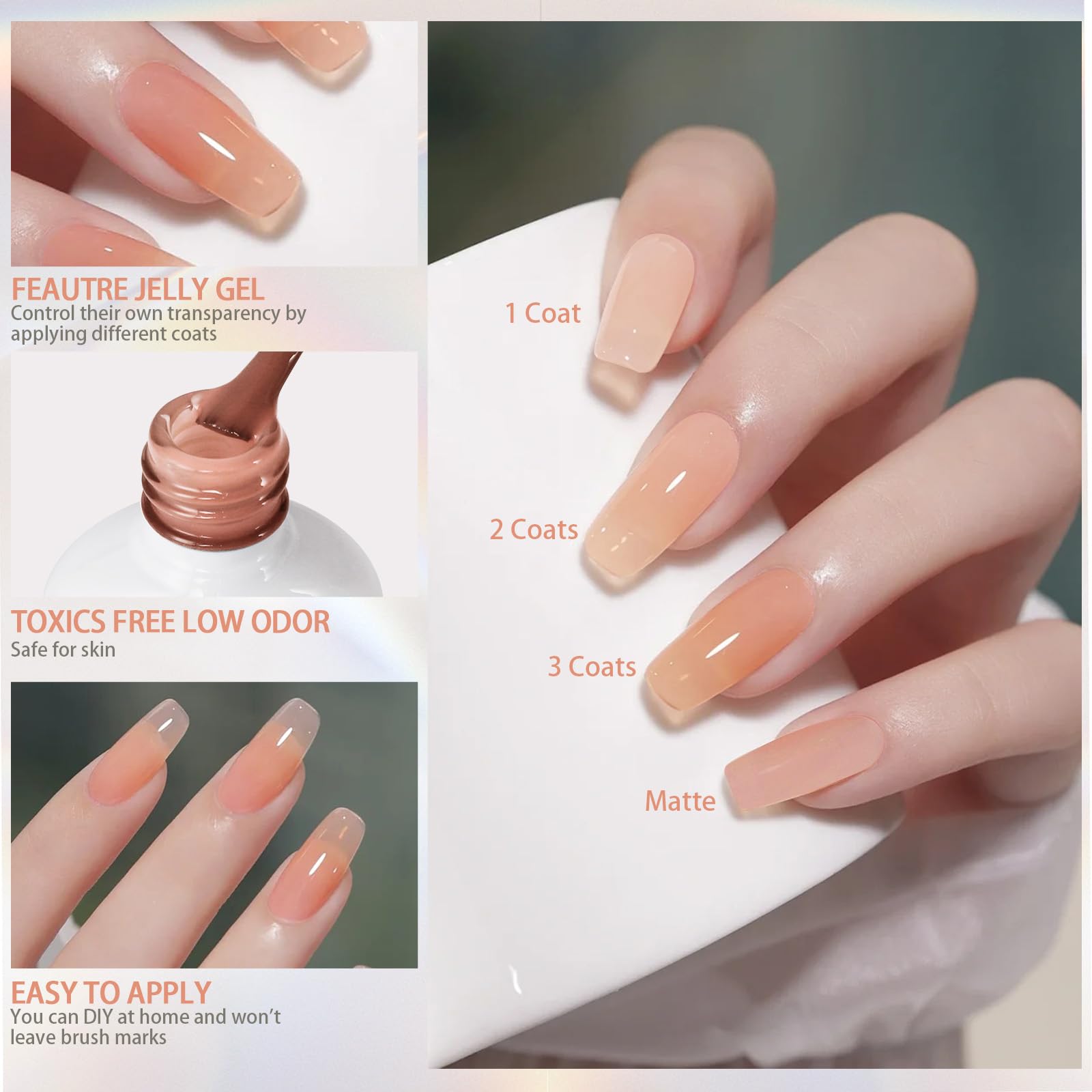 Artdone UV/LED curing gel polish designed for quick lamp time.