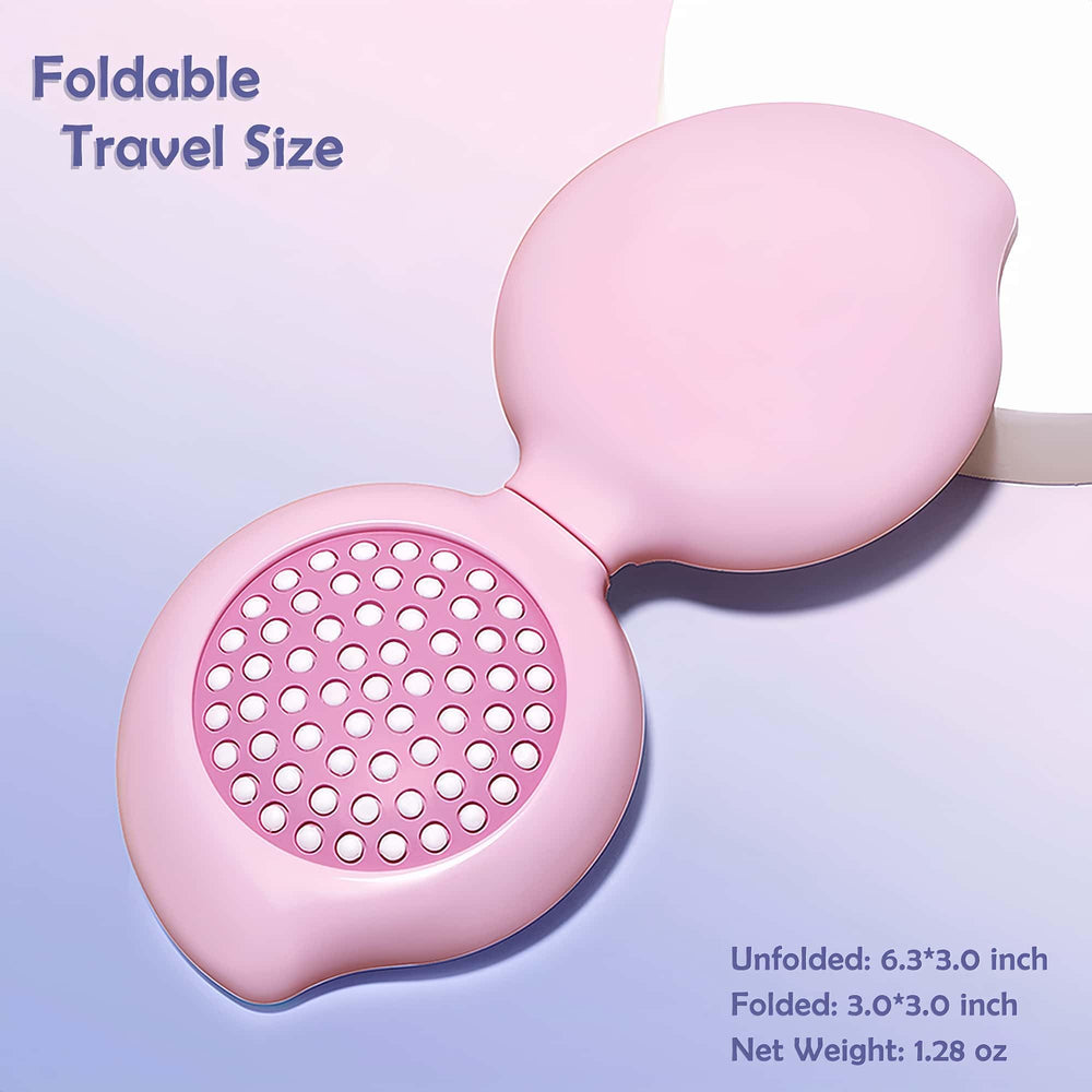 Arthaxi kawaii pink mini brush and mirror for cute daily use