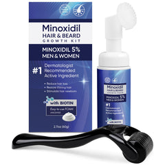 Artimore five-percent minoxidil foam bottle for easy topical application