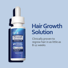 Artimore Minoxidil 5% dropper applies 1 ml to thinning scalp.