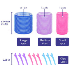 ARTIRNANOG self-grip rollers securely grip hair for all types
