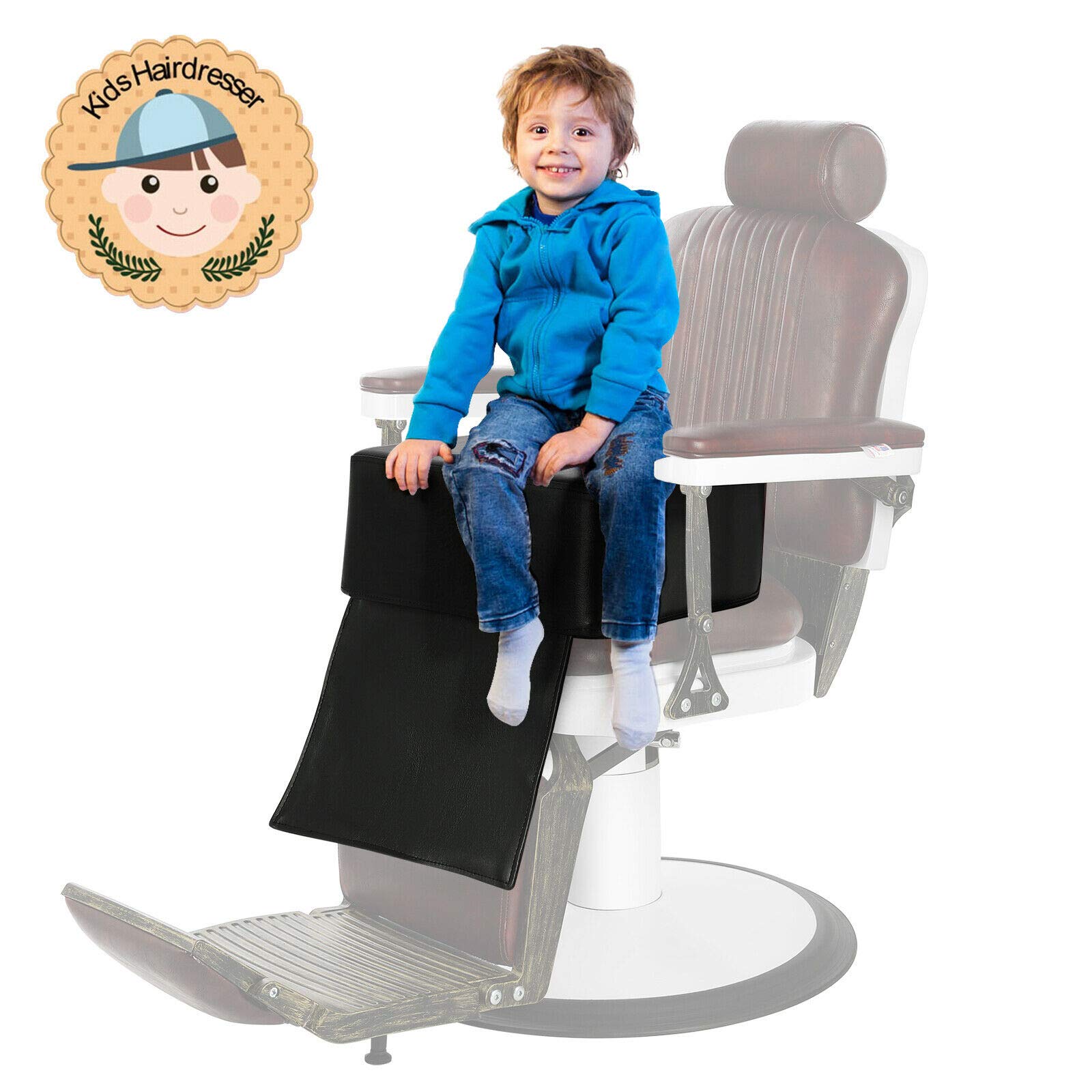Artist hand booster seat foot protector showcases integrated shield against scuffs