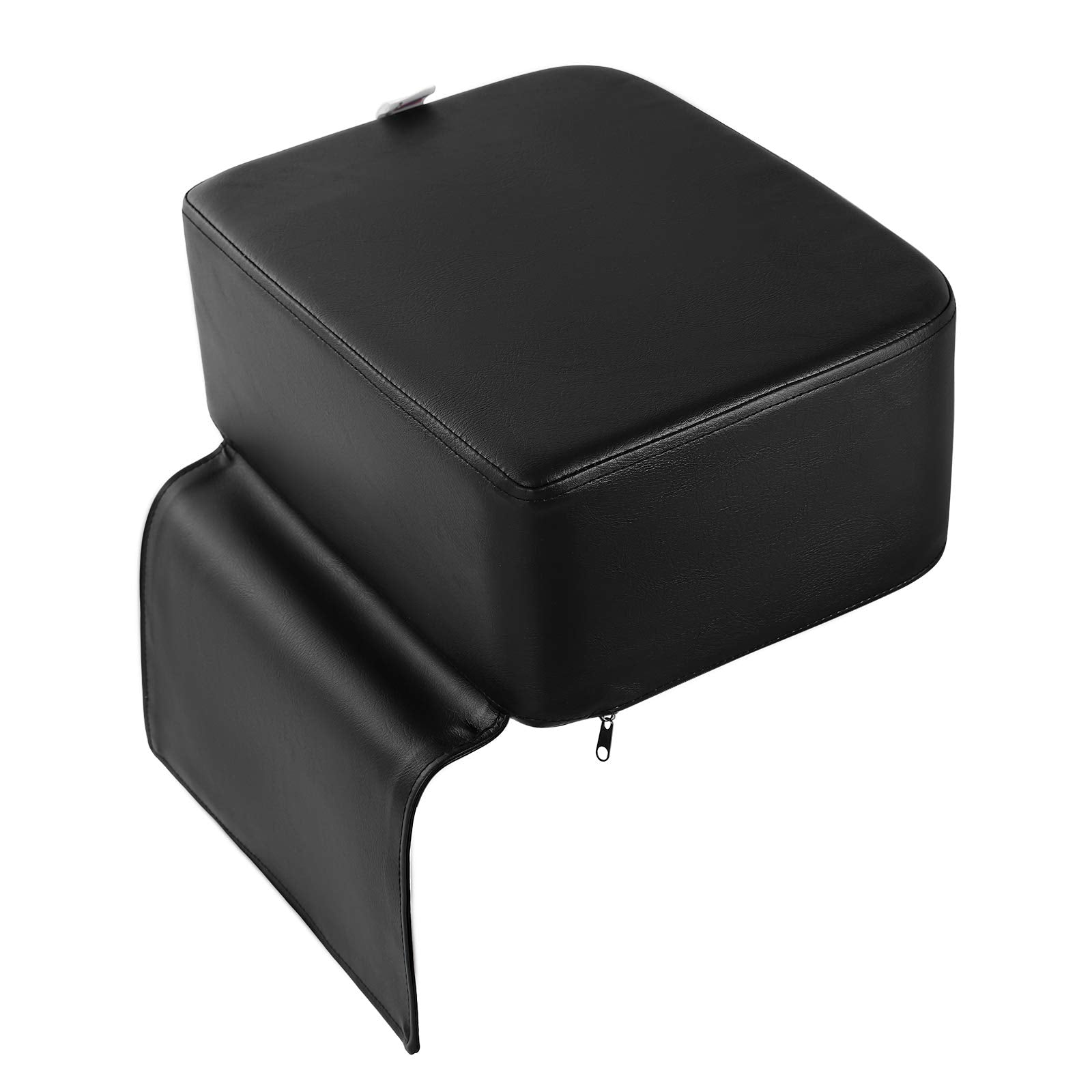 Artist hand booster seat out-of-box use demonstrates instant readiness in salon