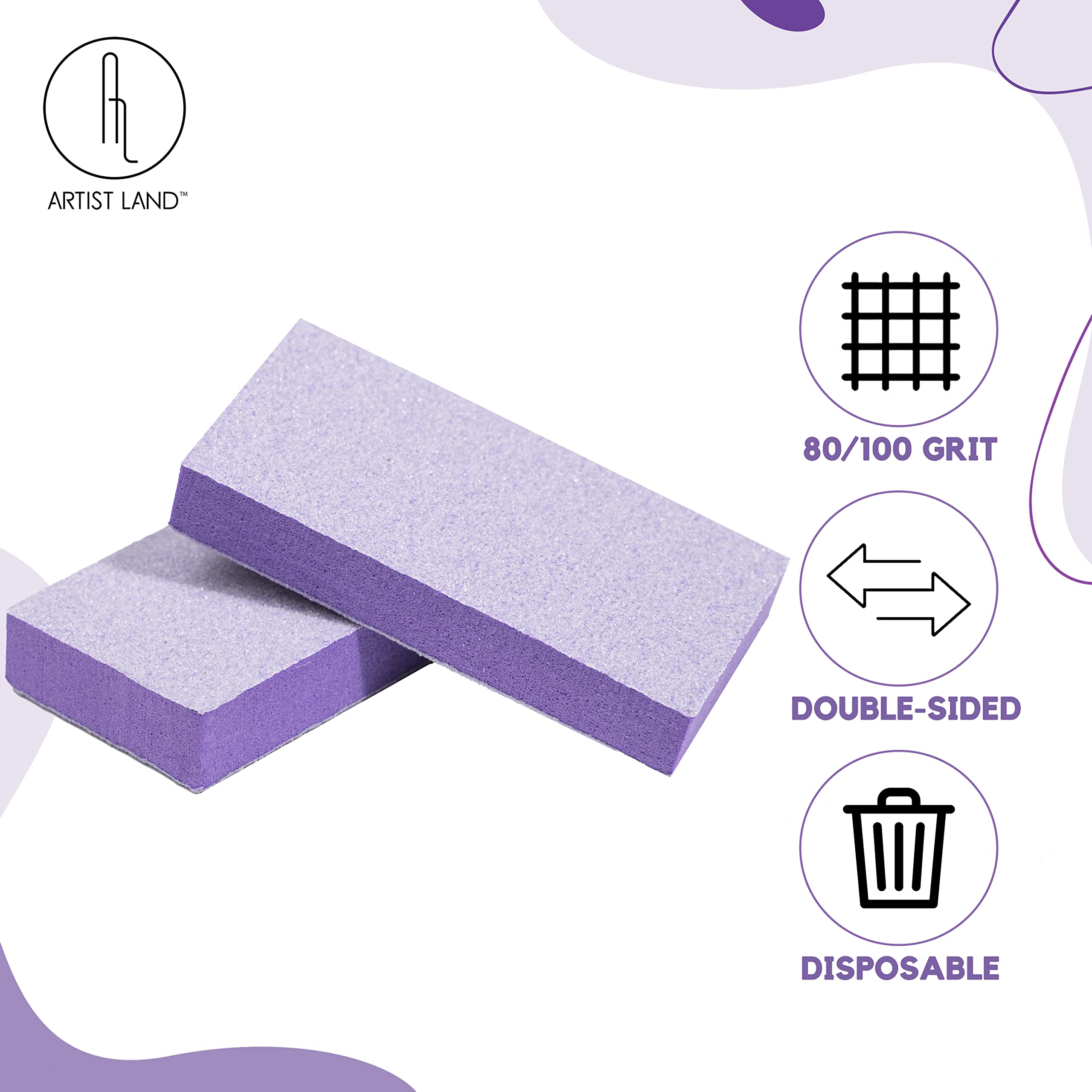 Ergonomic design of Artist Land purple buffer block
