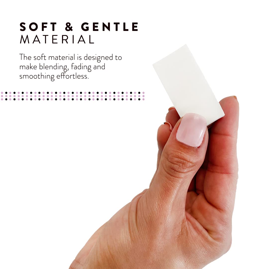 Artist's Choice triangle blush sponge for controlled application and soft finish.