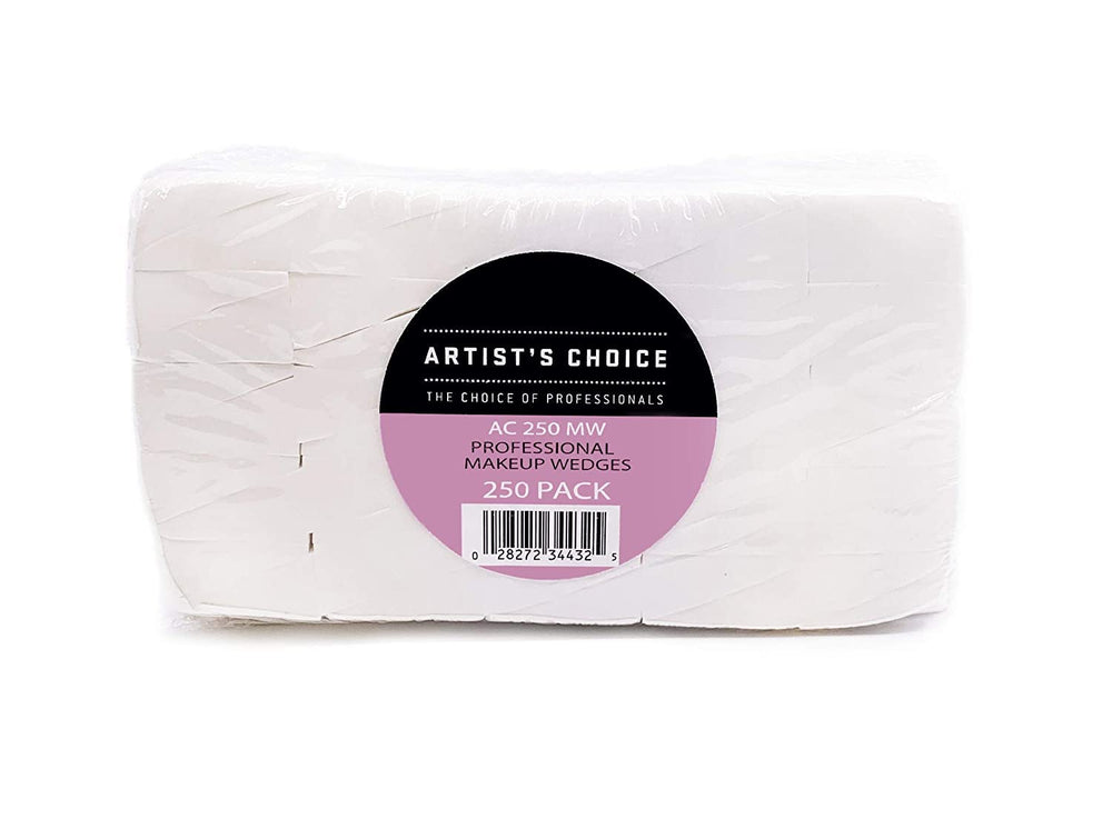 Artist's Choice triangle contour sponge for sculpted definition with minimal product waste.