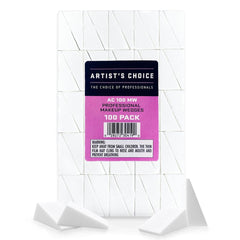 Artist's Choice triangle sponge for foundation application and smooth blending.