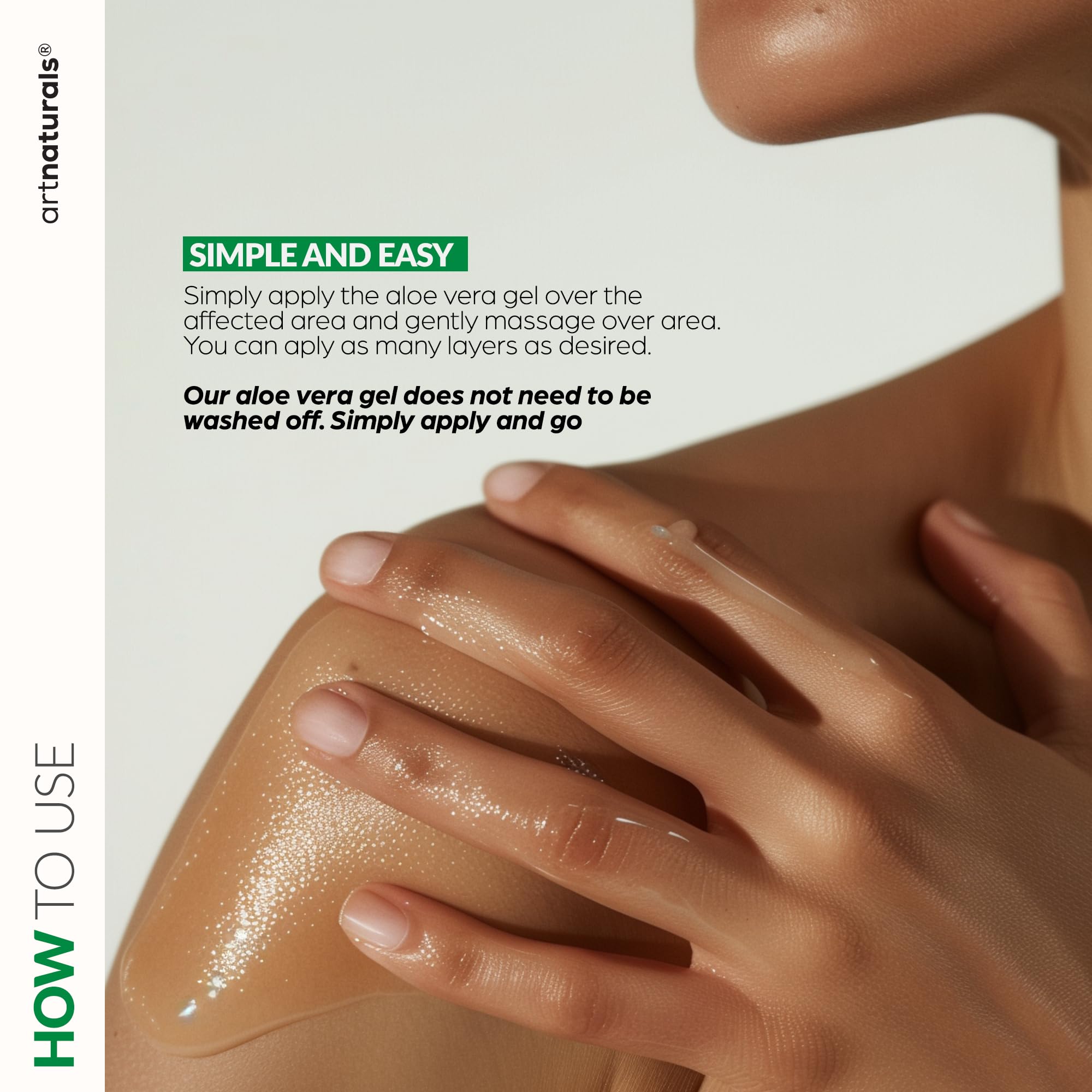 Artnaturals Aloe Gel travel-ready packaging supports on-the-go hydration.