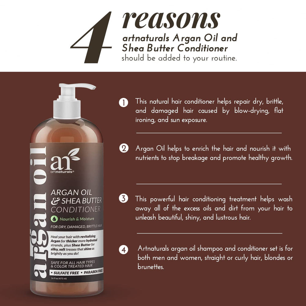 Artnaturals Acondicionador de Argán: etiqueta frontal destaca ingredientes naturales.
