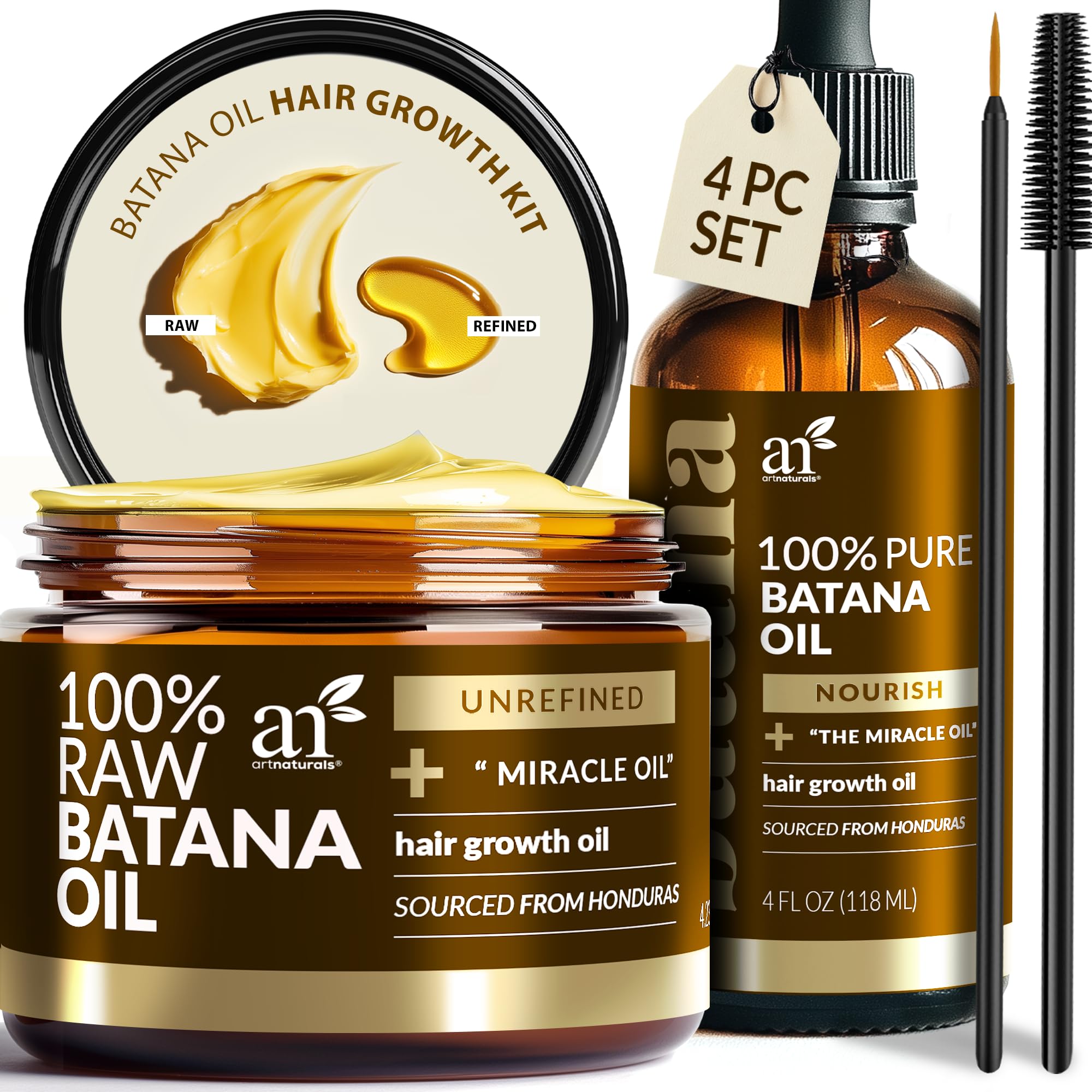 Artnaturals Batana Aceite botella: nutrición suave del cuero cabelludo