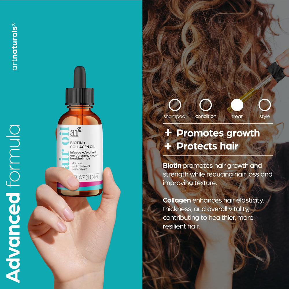 Artnaturals Biotina con Colágeno, aplicación en mano para hidratación rápida