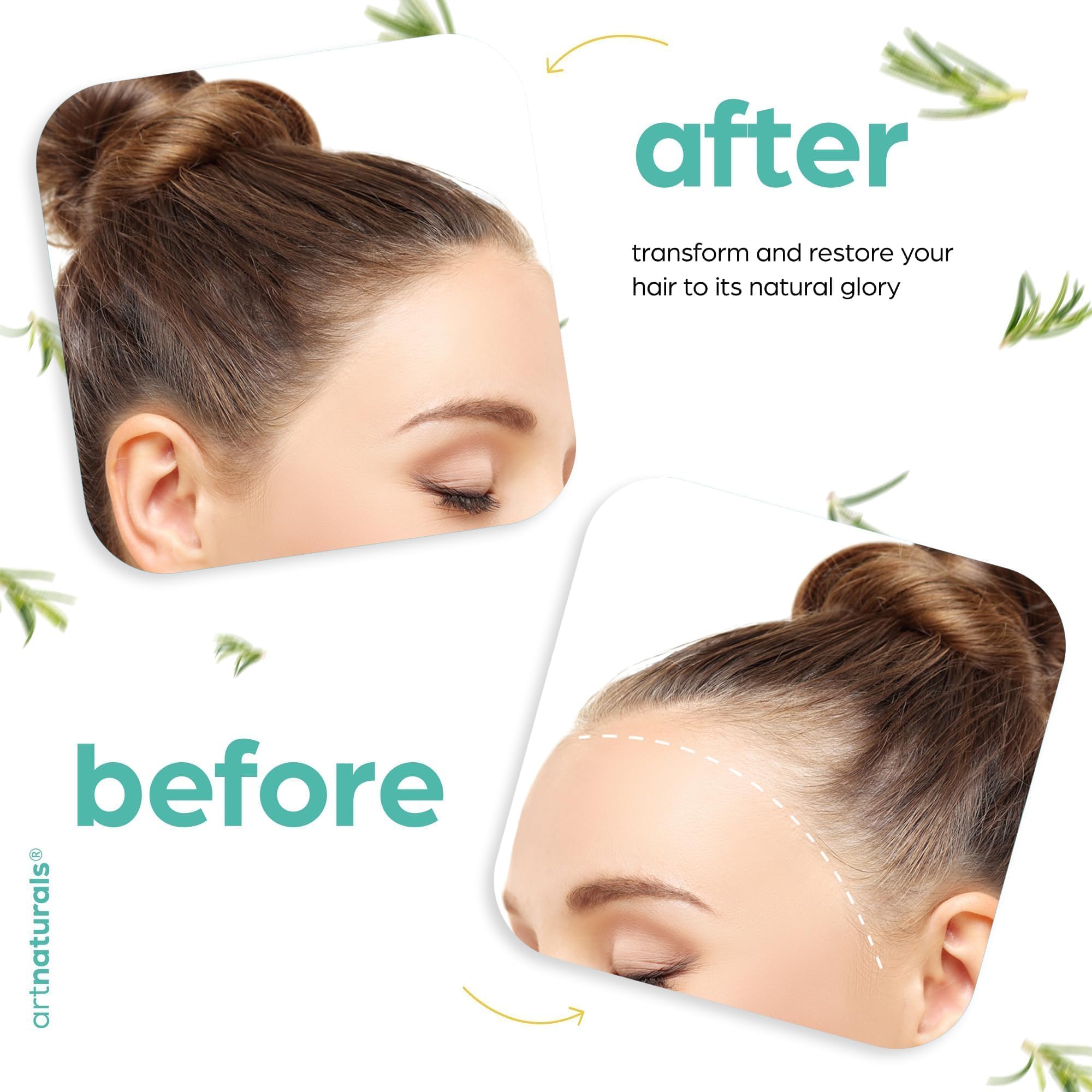 Artnaturals cabello brillante y suave tras uso regular.