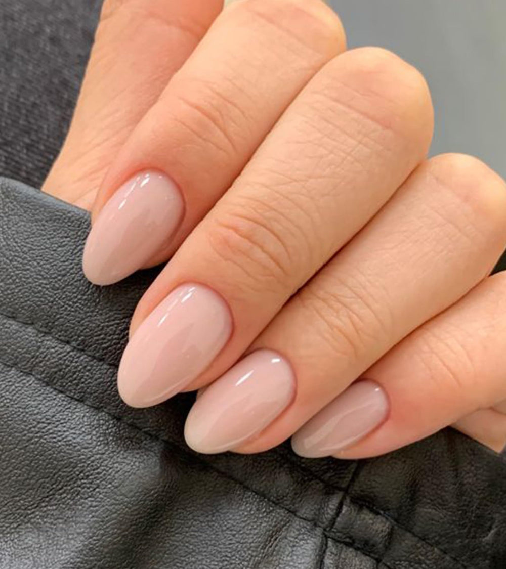 Artquee uñas pegadas rosa suave ajuste cómodo en 15 tallas.