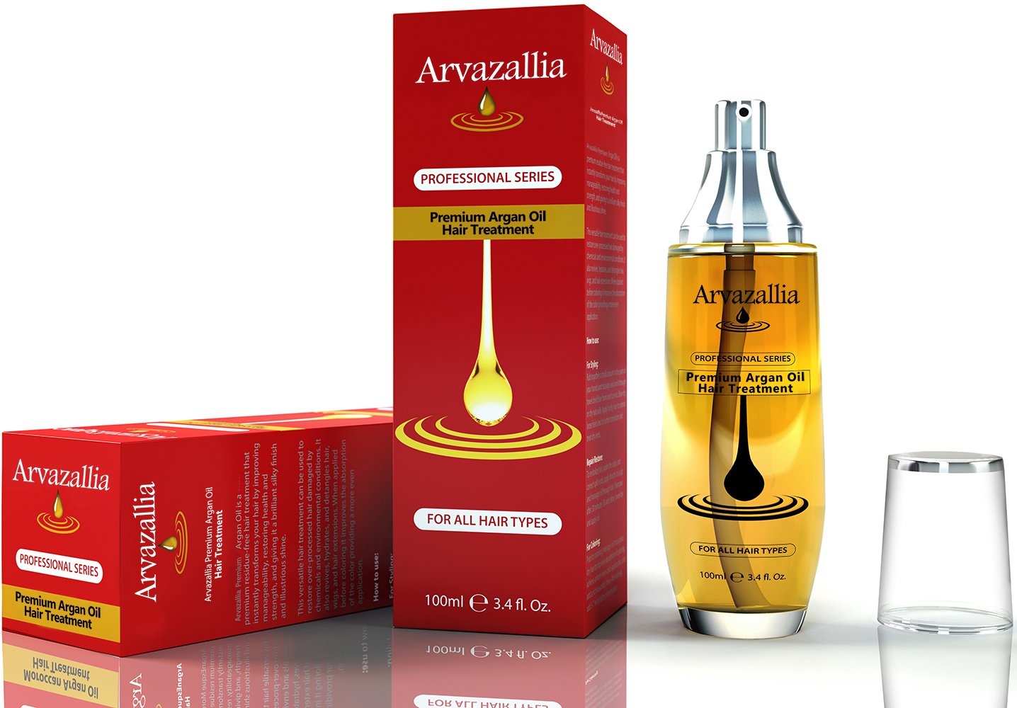 Arvazallia Aceite de Argán, cabello con brillo tras uso diario.