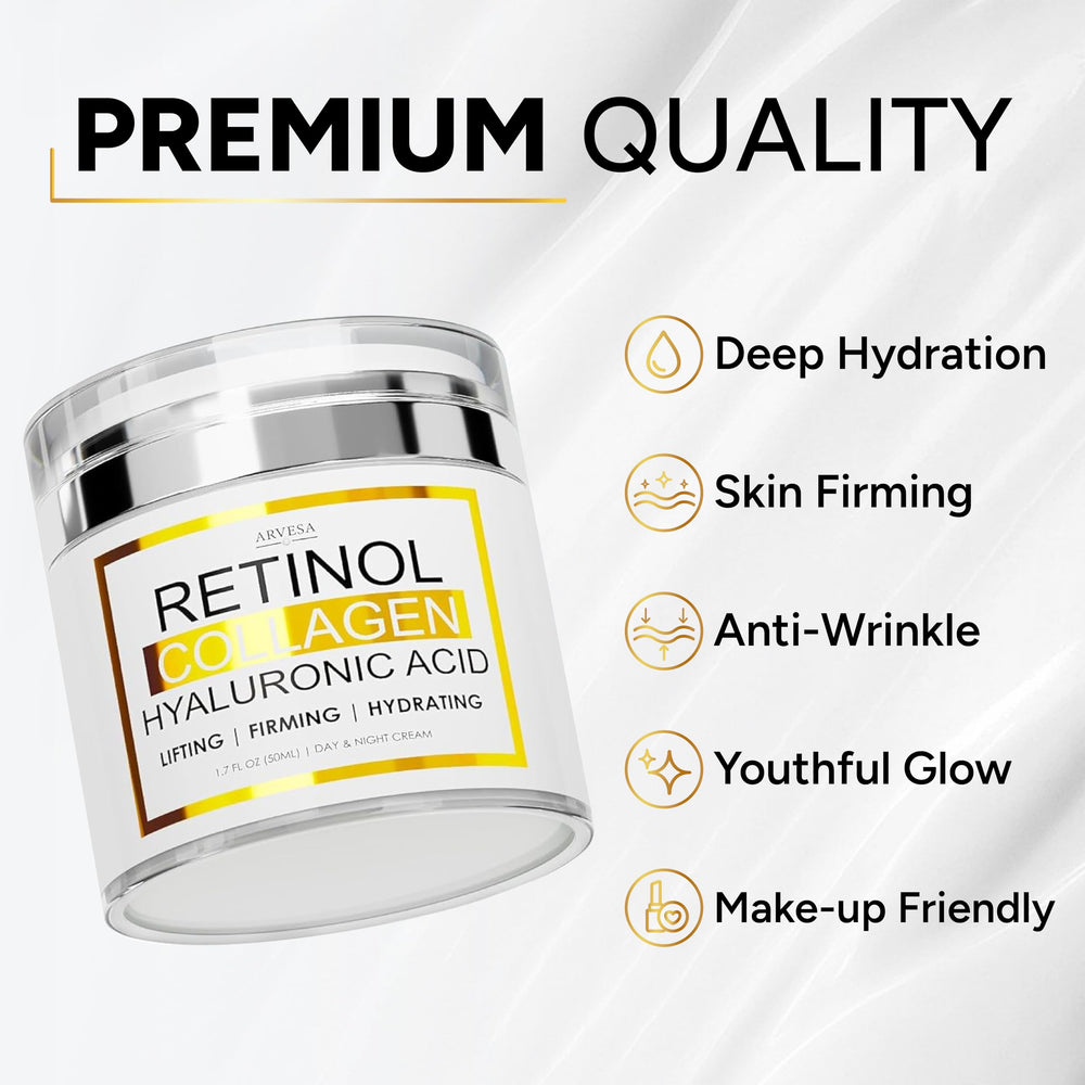 Arvesa crema retinol para piel sensible, cuidado suave