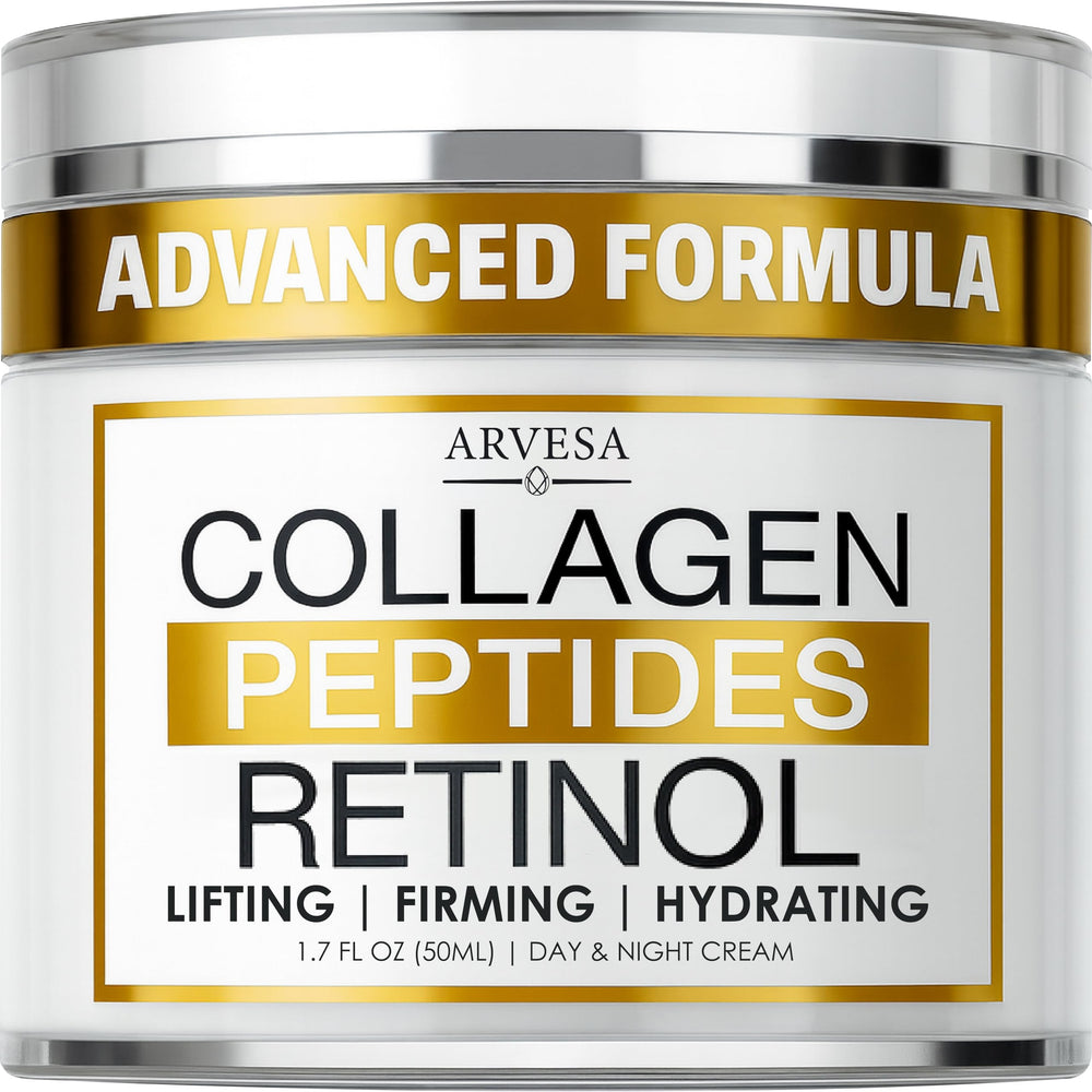 Arvesa crema retinol rostro con péptidos: reduce líneas y hidrata.