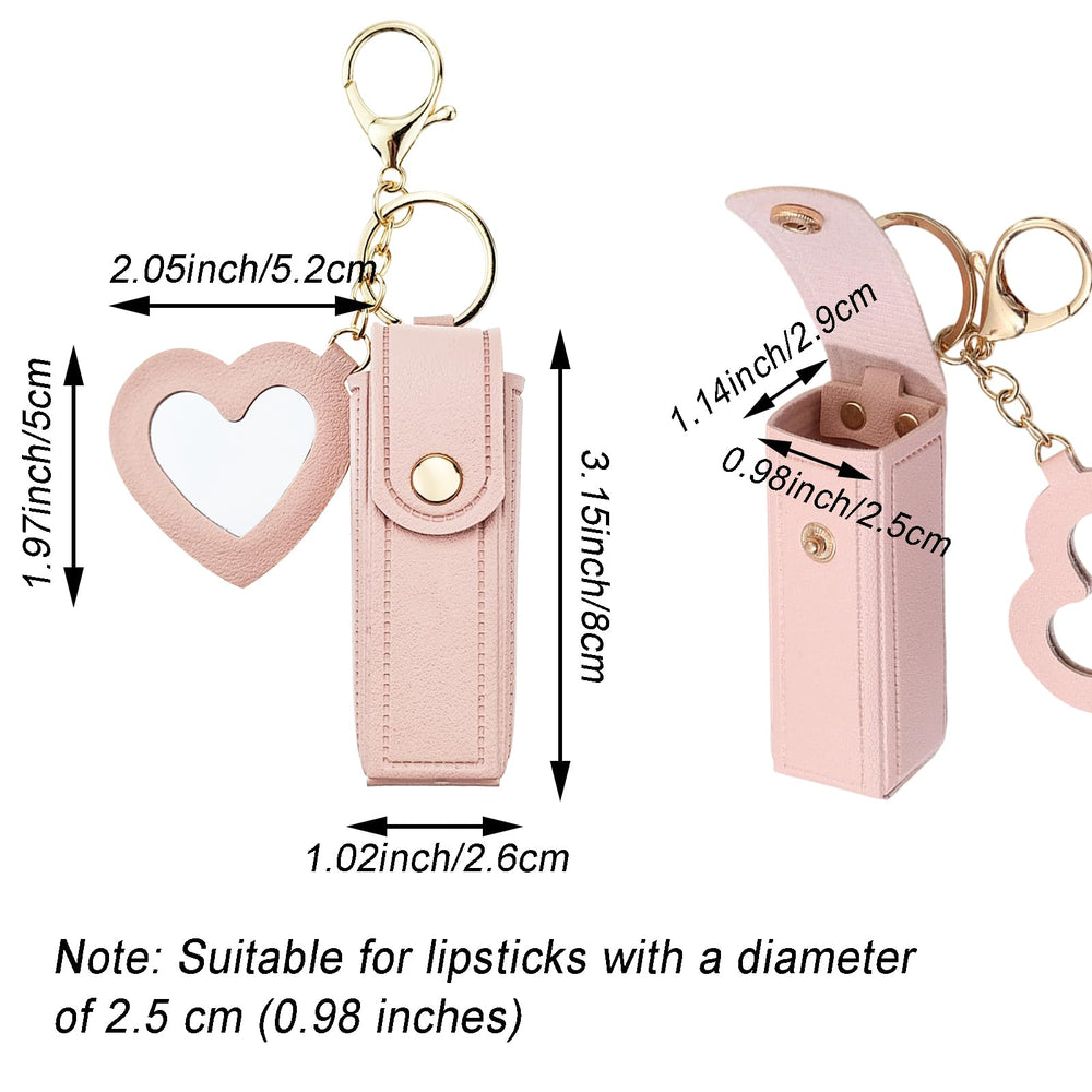 Arvintas PU leather chapstick holder clips securely on bags.