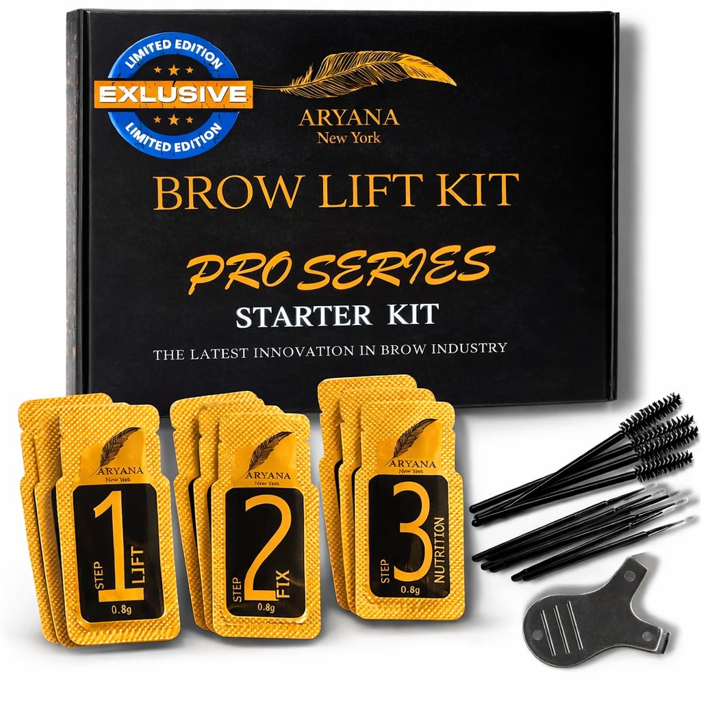 Aryana New York Brow Lamination Kit packaging highlights vegan, cruelty-free quality for professional use.