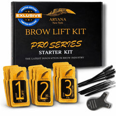 Aryana New York Brow Lamination Kit packaging highlights vegan, cruelty-free quality for professional use.