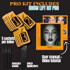 Aryana New York sachet design enables three-step brow lamination.