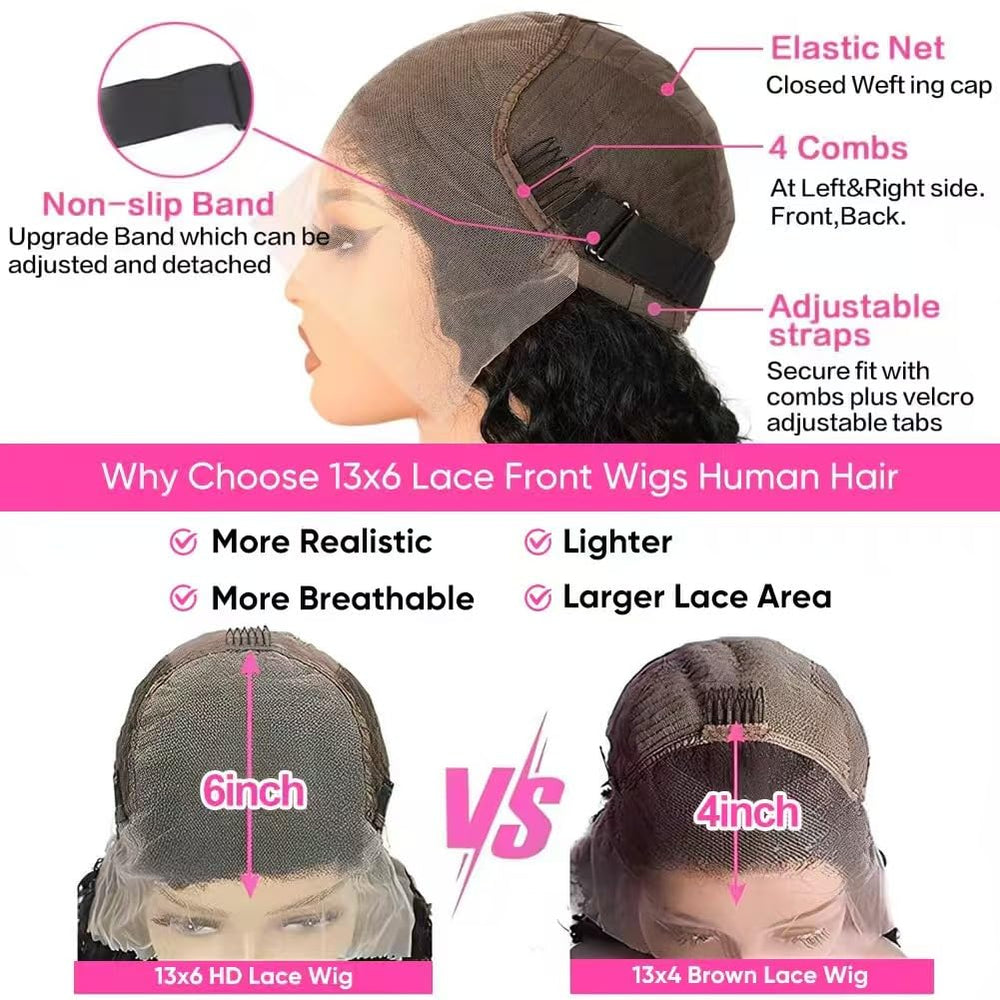 ARZFDR 30 inch lace front wig body wave texture for natural movement.
