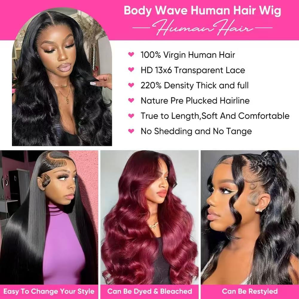 ARZFDR 30 inch lace front wig pre-plucked hairline for easy styling.