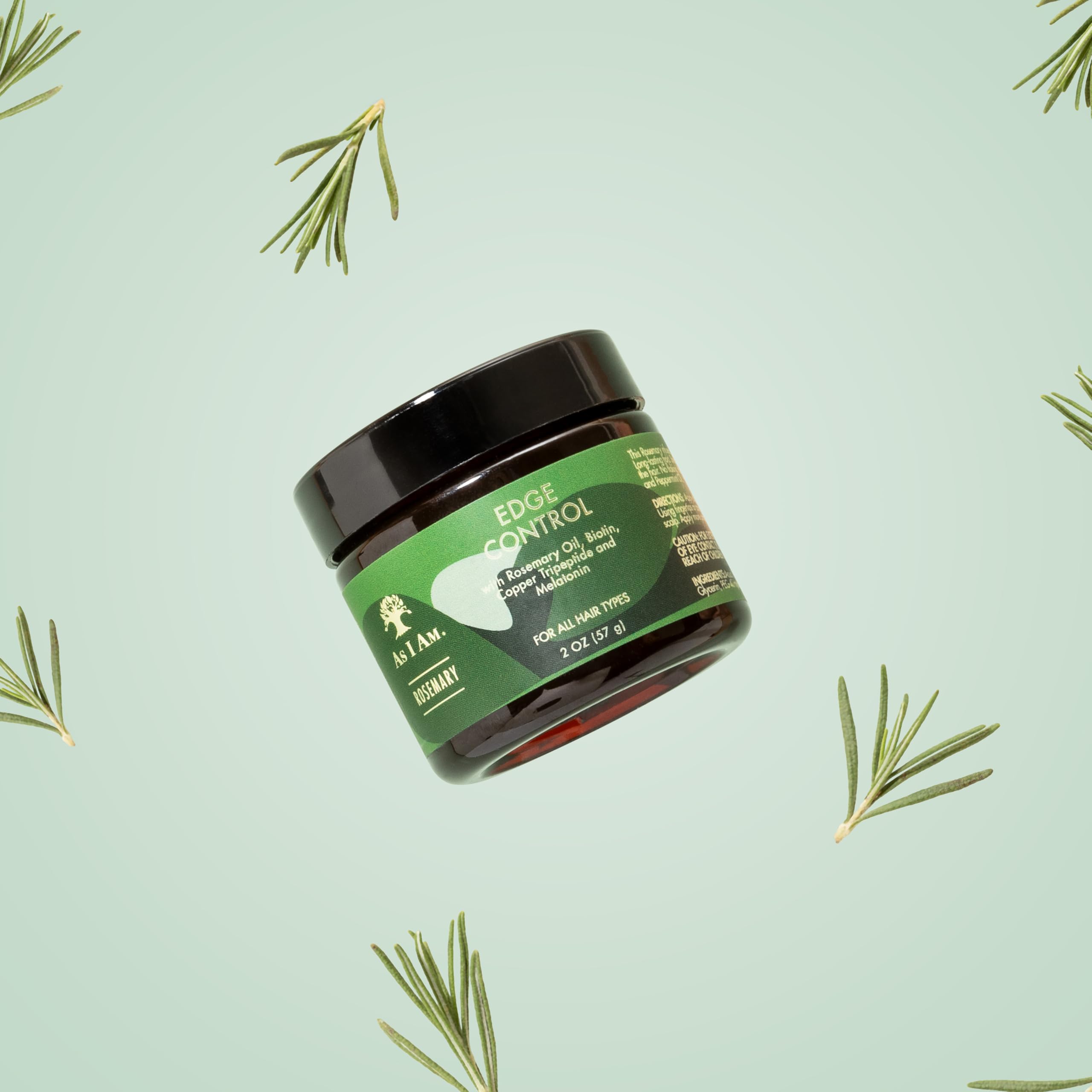 As I Am Rosemary Edge Control, ideal para retoques rápidos.