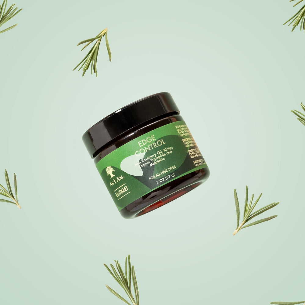 As I Am Rosemary Edge Control, ideal para retoques rápidos.