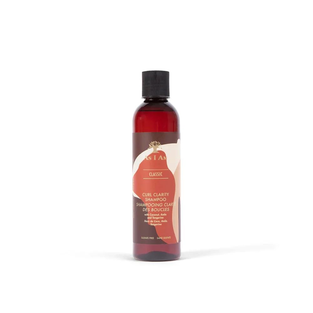 As I Am Curl Clarity Shampoo en botella: limpieza suave para rizos definidos.